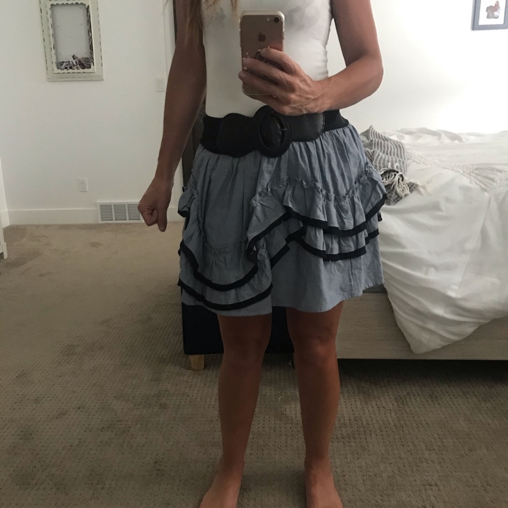 Belted Ruffle Skirt - Picture 6 of 6